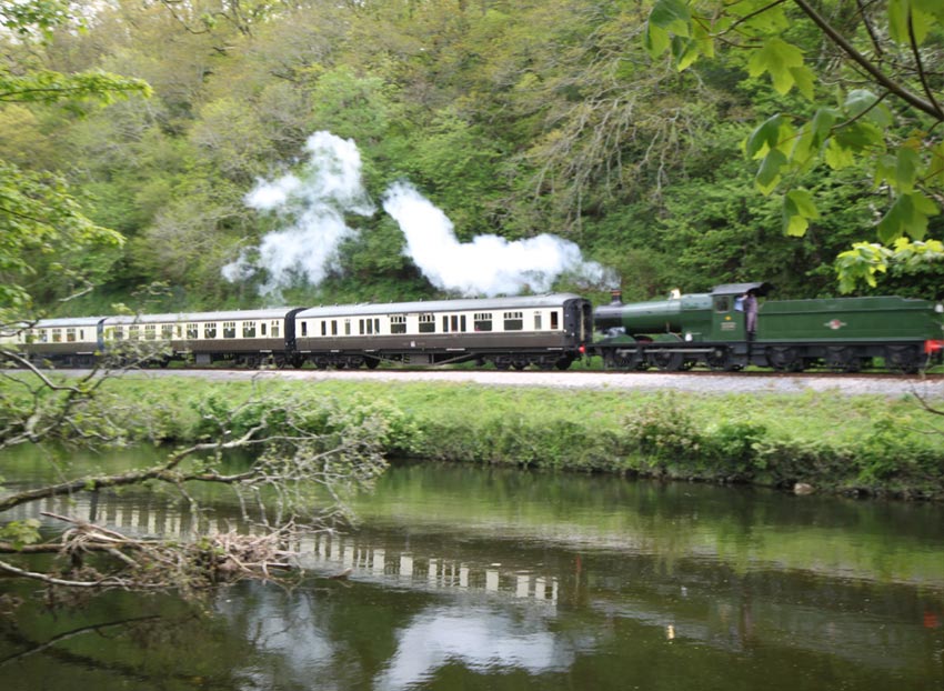 Steam train near Dartington